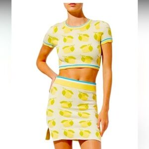 NWT Solid & Striped The June Top Sweater / Lemons / Small